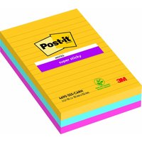 Post-it® Haftnotizen Super Sticky 101x152mm 3x90Bl. farbsortiert von Post-it®