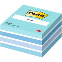 Post-it® Haftnotizen türkis, weiß, retroblau,  zenblau, paradiseblau von Post-it®