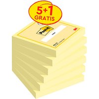 5 + 1 GRATIS: Post-it® Notes 654 Haftnotizen gelb, 5 Blöcke + GRATIS 1 Blöcke von Post-it®