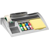 Post-it® Schreibtisch-Organizer C50 silber ABS-Kunststoff 7 Fächer 25,6 x 16,8 x 6,8 cm von Post-it®