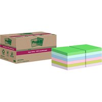 Post-it® Super Sticky Recycling Notes Haftnotizen extrastark farbsortiert, 12 Blöcke von Post-it®