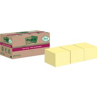 Post-it® Super Sticky Recycling Notes Haftnotizen extrastark gelb, 18 Blöcke von Post-it®