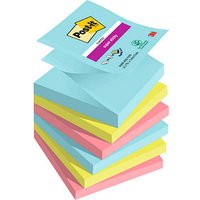 Post-it® Super Sticky Z-Notes Miami Haftnotizen extrastark farbsortiert 6 Blöcke von Post-it®