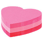 Post-it Haftnotizen 70 x 70 mm Herz Farbig sortiert 225 Blatt von Post-it