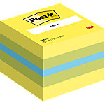 Post-it Haftnotizenwürfel 51 x 51 mm Lemon Farbig sortiert 400 Blatt von Post-it