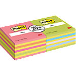 Post-it Haftnotizenwürfel 76 x 76 mm Farbig sortiert Vorteilspackung 2 Blöcke à 450 Blatt von Post-it