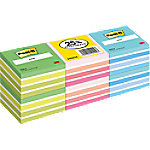 Post-it Haftnotizenwürfel 76 x 76 mm Farbig sortiert Vorteilspack 6 Blöcke à 450 Blatt von Post-it