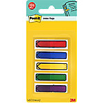 Post-it Index-Haftstreifen Farbig sortiert Blanko 1,19 x 4,32 cm 5 Stück à 20 Streifen von Post-it