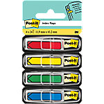 Post-it Index-Haftstreifen Pfeil 1,19 x 4,32 cm Farbig sortiert 4 Stück à 24 Streifen von Post-it