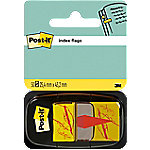 Post-it Index Haftmarker "Sign Here" 25,4 x 43,2 mm Gelb 50 Streifen von Post-it