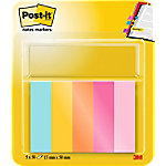 Post-it Index-Haftstreifen Blau, Orange, Rosa, Gelb 5 Blöcke à 50 Blatt von Post-it