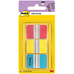 Post-it Durable Haftmarker Rechteckig 2,54 x 3,81 cm Farbig sortiert Strong 3 Stück à 22 Streifen von Post-it