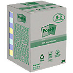 Post-it Recycelte Haftnotizen 76 x 76 mm Pastell 100 Blatt Vorteilspackung 8 + 2 Gratis von Post-it