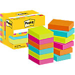 Post-it Sticky Notes Haftnotizen 653-12-POP 38 x 51 mm 100 Blatt pro Block Blau, Grün, Orange, Rosa 12 Stück von Post-it