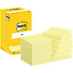 Post-it Sticky Notes Haftnotizen 654-CY 76 x 76 mm 100 Blatt pro Block Gelb 12 Stück von Post-it