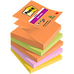 Post-it Sticky Z- Haftnotizen Boost Farbig sortiert 90 Blatt 5 Stück von Post-it