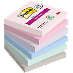 Post-it Soulful Collection Haftnotizen 76 x 76 mm Grau Rechteckig Blanko 90 Blatt Vorteilspackung 4 + 2 Gratis von Post-it