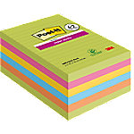 Post-it Super Sticky Haftnotizen 101 x 152 mm Farbig Sortiert Rechteckig Liniert 90 Blatt Vorteilspackung 4 + 2 Gratis von Post-it