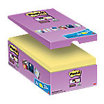 Post-it Super Sticky Notes Haftnotizen 127 x 76 mm Gelb 90 Blatt Vorteilspack 14 Blöcke + 2 GRATIS von Post-it