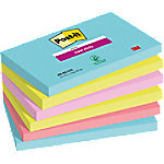 Post-it Miami Super Sticky Haftnotizen 127 x 76 mm Farbig Sortiert Rechteckig 6 Stück à 90 Blatt von Post-it