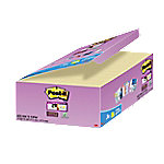 Post-it Super Sticky Notes Haftnotizen 47,6 x 47,6 mm Gelb 90 Blatt Vorteilspack 21 Blöcke + 3 GRATIS von Post-it
