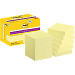 Post-it Super Sticky Notes Haftnotizen 47,6 x 47,6 mm Gelb 622-SSCY-P8+4 90 Blatt Vorteilspack 8 + 4 Gratis von Post-it