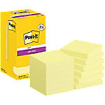 Post-it Super Sticky Haftnotizen Quadratisch 76 x 76 mm Blanko Gelb 654-SSCY-P8+4 90 Blatt Vorteilspack 8 + 4 Gratis von Post-it