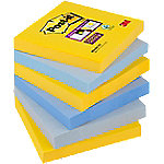 Post-it New York Super Sticky Haftnotizen 76 x 76 mm Farbig Sortiert Quadratisch 6 Stück à 90 Blatt von Post-it