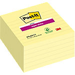 Post-it Haftnotizen 101 x 101 mm Kanariengelb Quadratisch Liniert 6 Stück à 90 Blatt von Post-it