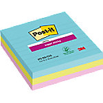 Post-it Miami Haftnotizen 101 x 101 mm Farbig sortiert Quadratisch Liniert 3 Stück à 70 Blatt von Post-it