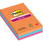 Post-it Bangkok Haftnotizen 101 x 152 mm Farbig sortiert Rechteckig Liniert 3 Stück à 90 Blatt von Post-it