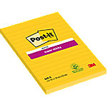 Post-it Haftnotizen 101 x 152 mm Gelb Rechteckig Liniert 6 Stück à 75 Blatt von Post-it