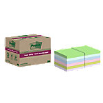 Post-it Super Sticky Recycelte Haftnotizen 76 x 76 mm Farbig sortiert 70 Blatt 12 Blöcke von Post-it