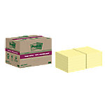 Post-it Super Sticky Recycelte Haftnotizen 76 x 76 mm Kanariengelb 70 Blatt 12 Blöcke von Post-it