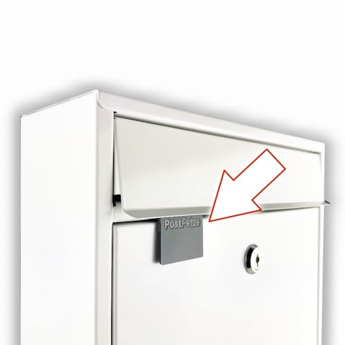 PostPetze Dein Postmelder – petzt Dir Neue Post. Nie mehr den Briefkasten umsonst öffnen. Jetzt nachrüsten - Pimp Your Briefkasten (grau) von PostPetze