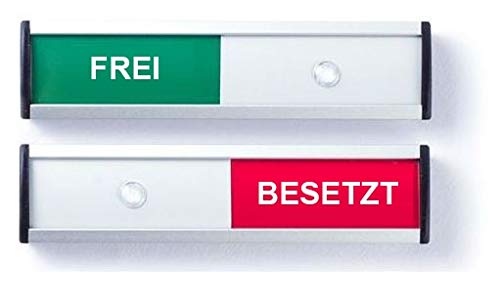 Posta Türschild - FREI - BESETZT - 125x30mm von Posta