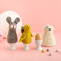 Filz Eierwärmer - Ostern Frühstück Im Bett Tier Themen Geschenke Häschen Kaninchen Schafe Schlüpfen Küken Dippy Eier Für Kinder von PostboxParty