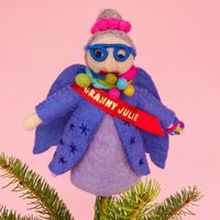 Filz Fee Weihnachtsbaum Topper - Personalisierte Lila Baum Weihnachtsdekoration Geschenkideen Dekorationen von PostboxParty