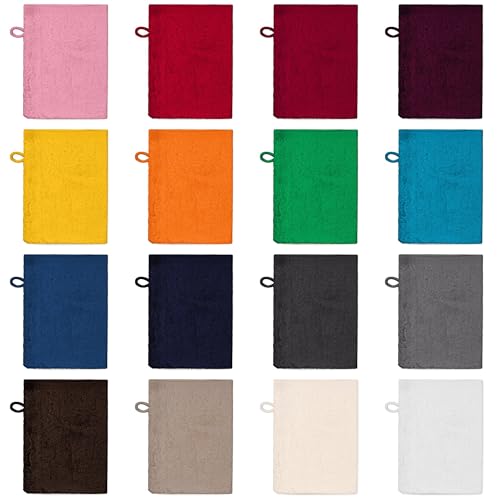 Posteli Handtuch-Set aus Luxus Serie 100% Baumwolle in 8 Größen & 17 Farben verfügbar, Farbe: Burgund, Größe: 4er Pack 15x21cm - Waschhandschuhen von Posteli