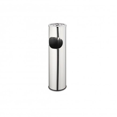 Posten Anker Premium Standabfallbehälter aus hochwertigem Edelstahl I Mülleimer I Abfalleimer I Abfallbehälter I Aschenbecher I XL Version 57 cm Höhe I 10 Liter Volumen von Posten Anker
