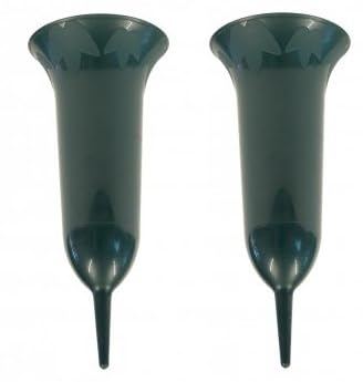 Posten Ankers Premium Grabvase XXL 37 cm I 2 Stück im Sparpack I Grabvasen I Mit Erdspieß I Grün I Grabdeko I Grabdekoration I Grabschmuck I Posten Ankers Premium Grabvase XXL 37 cm I 2 Stück im Sparpack I Grabvasen I Mit Erdspieß I Grün I Grabdeko I Grabdekoration I Grabschmuck I von Posten Anker
