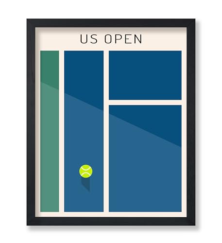 Poster Master US Open Poster – Tennisdruck – Sportkunst – Grand Slam Art – amerikanische Kunst – Minimale Kunst – Geschenk für Sportler und Tennis-Fan – tolle Dekoration für Fitnessstudio, Wohnheim von Poster Master