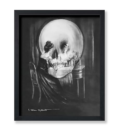 Poster Master Vintage All Is Vanity Poster – Retro-Totenkopf-Druck – Optische Täuschung Kunst – Gothic-Geschenk für ihn, sie, Männer, Frauen – Surrealismus-Wanddekoration für Schlafzimmer, Wohnzimmer von Poster Master