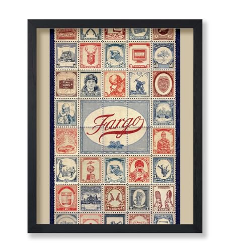 Poster Master Vintage Fargo Filmposter – Retro-Fargo-Druck – TV-Serie Kunst – Geschenk für Männer und Frauen – klassische Dekoration für Heimkino, Wohnzimmer, Schlafzimmer oder Büro – 20,3 x 25,4 cm, von Poster Master