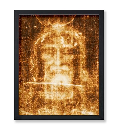 Poster Master Vintage-Illustrationsposter, christlicher Retrodruck, 20,3 x 25,4 cm, ungerahmt, Wandkunst, Geschenk für religiöse, Freunde, das Grabtuch von Turin, Gesicht Jesus, Glaube, Heilig, von Poster Master