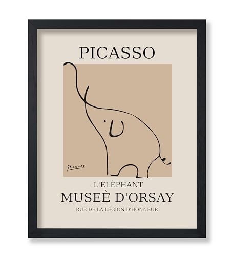 Poster Master Vintage Picasso Poster – Retro-Elefantendruck – Linienzeichnung Kunst – Skizzen-Wandkunst – Geschenk für Jungen und Mädchen – niedliche Wanddekoration für Schlafzimmer, Kinderzimmer oder Poster Master Vintage Picasso Poster – Retro-Elefantendruck – Linienzeichnung Kunst – Skizzen-Wandkunst – Geschenk für Jungen und Mädchen – niedliche Wanddekoration für Schlafzimmer, Kinderzimmer oder von Poster Master