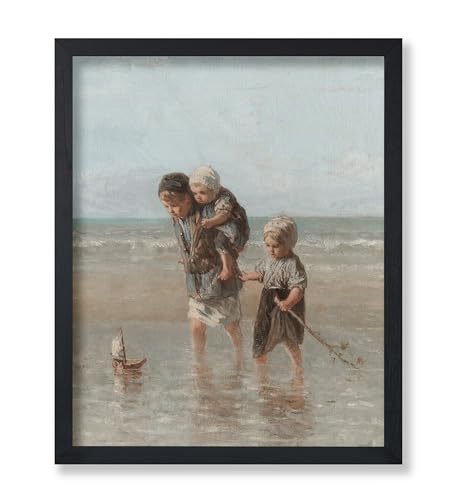 Poster Master Vintage-Poster "Children of the Sea" – Retro-Ozeandruck – Meereslandschaft Kunst – Realismus Kunst – Geschenk für Männer und Frauen – Küstendekoration für Wohnzimmer, Ozean oder Poster Master Vintage-Poster "Children of the Sea" – Retro-Ozeandruck – Meereslandschaft Kunst – Realismus Kunst – Geschenk für Männer und Frauen – Küstendekoration für Wohnzimmer, Ozean oder von Poster Master