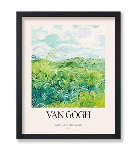 Poster Master Vintage Van Gogh Poster – Retro Green Wheat Fields Print – Auvers Art – Impressionismus Kunst – Geschenk für Sie & Ihn – klassische Dekoration für Schlafzimmer, Wohnzimmer oder Wohnheim Poster Master Vintage Van Gogh Poster – Retro Green Wheat Fields Print – Auvers Art – Impressionismus Kunst – Geschenk für Sie & Ihn – klassische Dekoration für Schlafzimmer, Wohnzimmer oder Wohnheim von Poster Master