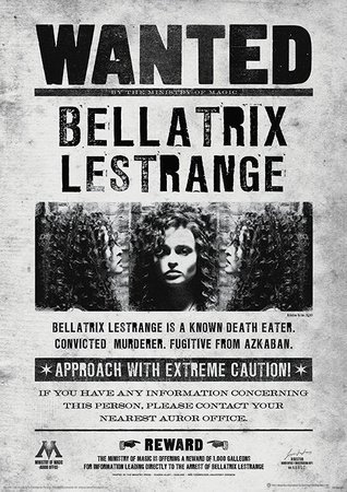 Poster Revolution Harry Potter (Bellatrix Wanted) Movie Poster von Poster Revolution