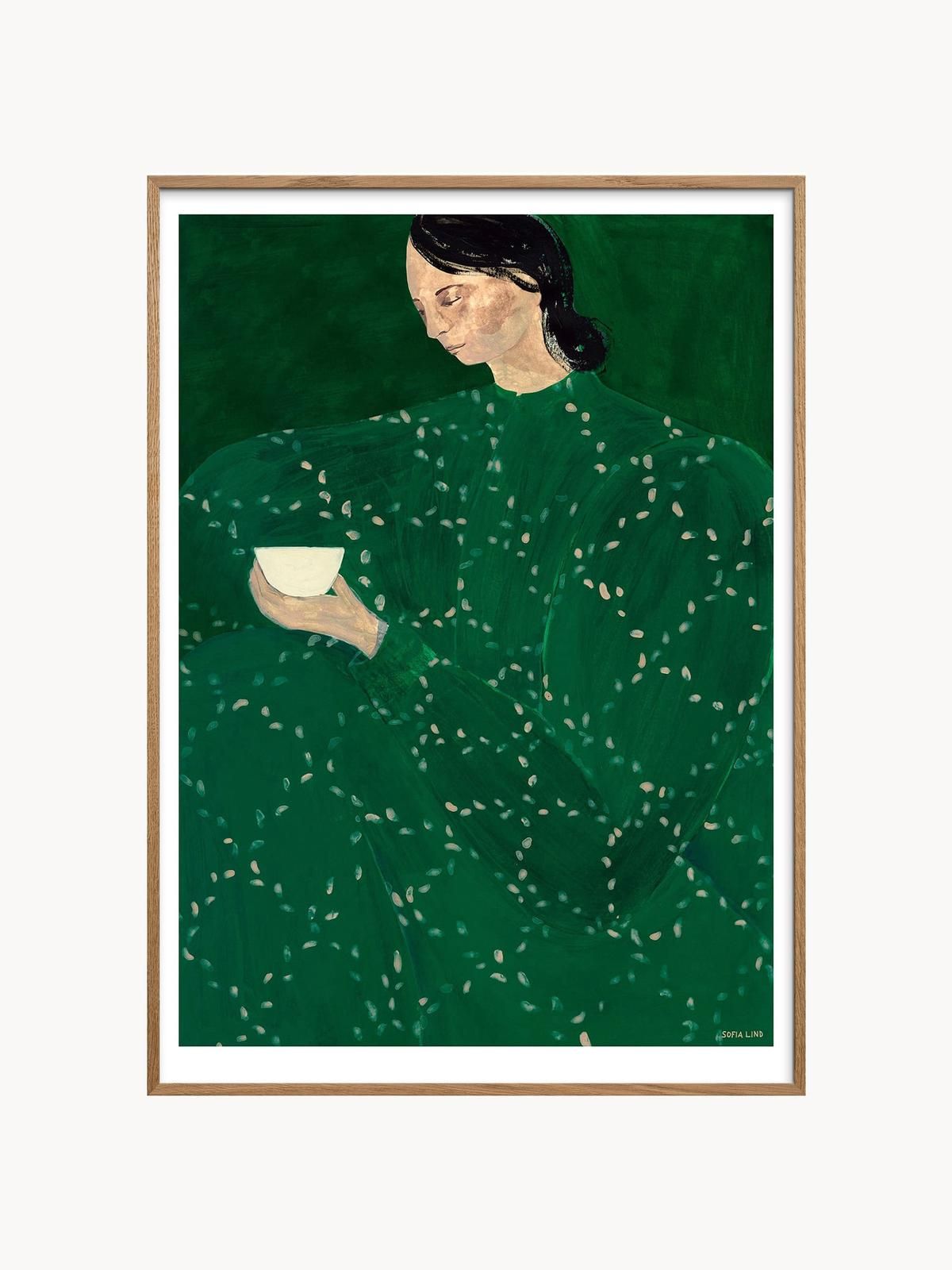 Poster Coffee Alone At Place De Clichy by Sofia Lind x The Poster Club von Poster and Frame